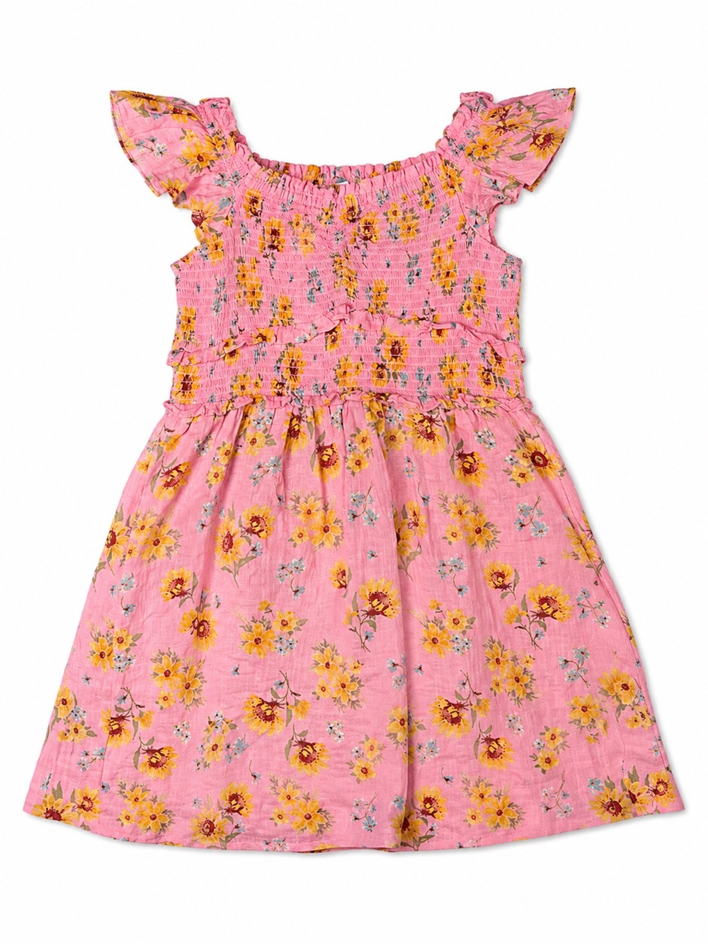 NWT Old Navy Smocked Sunflower Floral Sundress